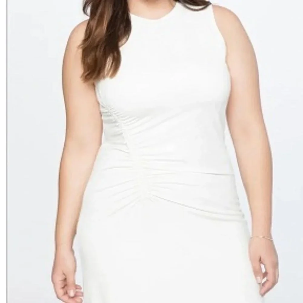 NEW Eloquii White Sleeveless Dress P6135 - Picture 1 of 11